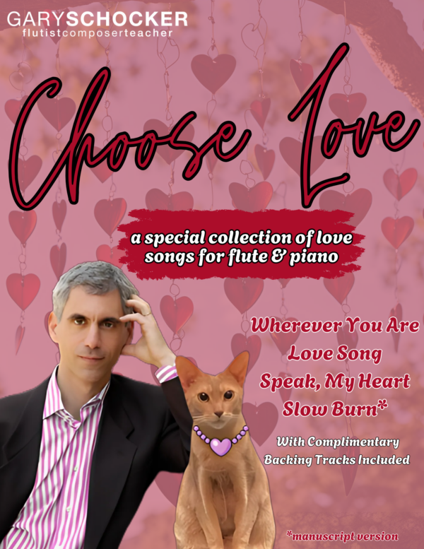 SPECIAL OFFER: Choose Love - Collection of 4 Love Songs + Backing Tracks for Flute & Piano